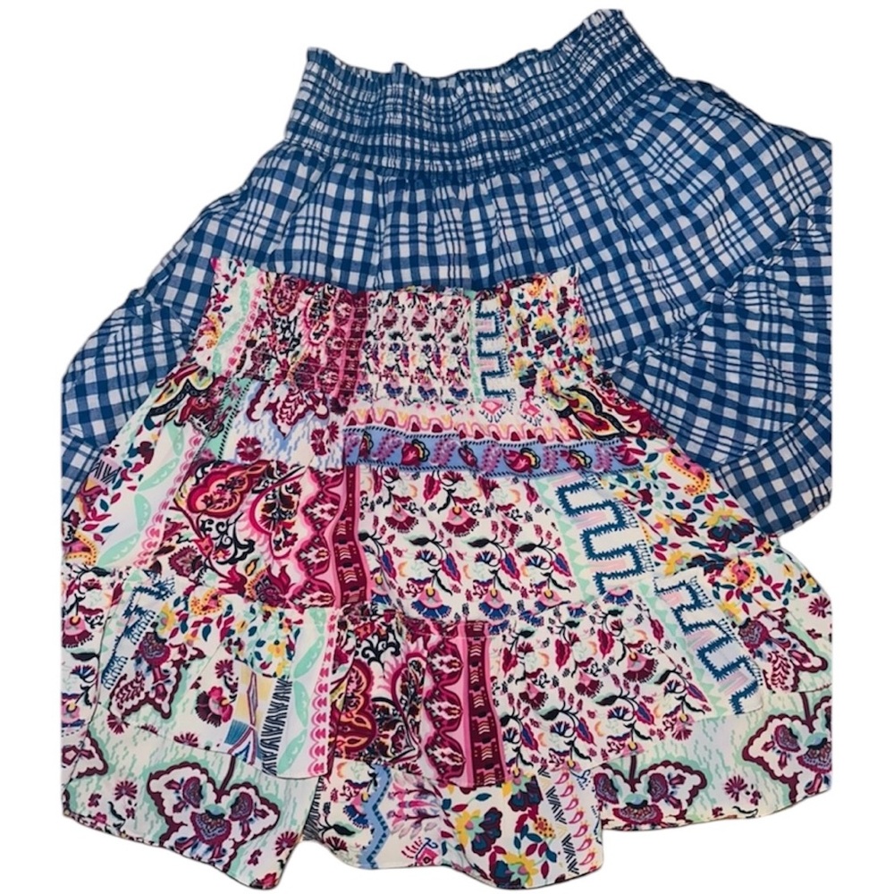JoyJoy Boutique Summer Skirts L XL Lot of 2